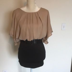 La Scala Dresses - Mini dress with belt. La Scala Dresses - Mini dress with belt.